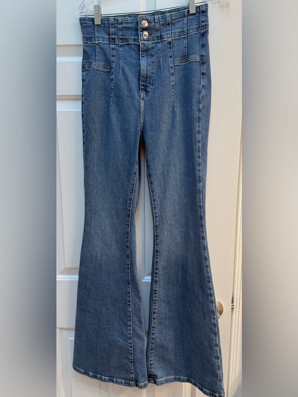 Free People We The Free Jayde Flare Jeans Medium Wash Size 29